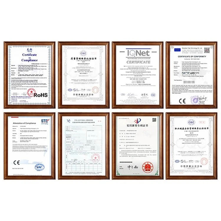 Wall Mount Battery Pack certificate Wall Mount Battery Pack certificate